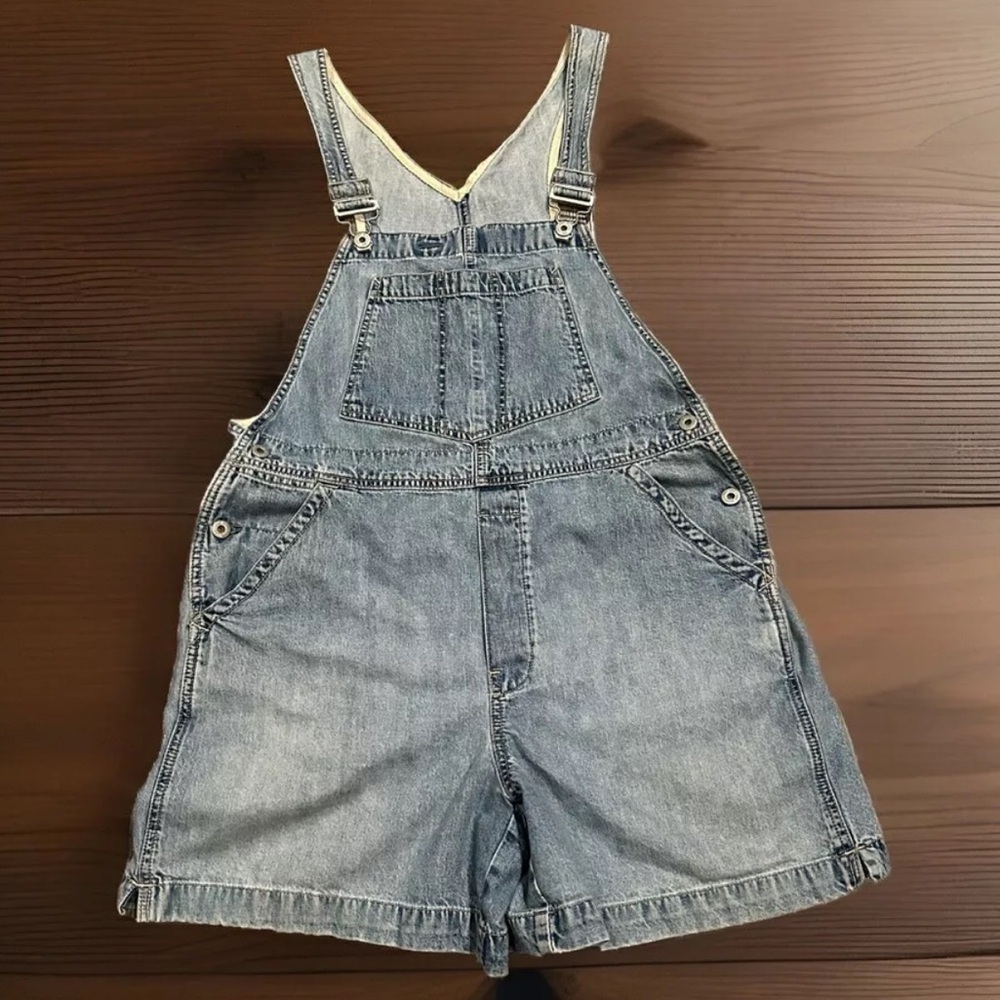 GAP Blue Jean Shorts Overalls